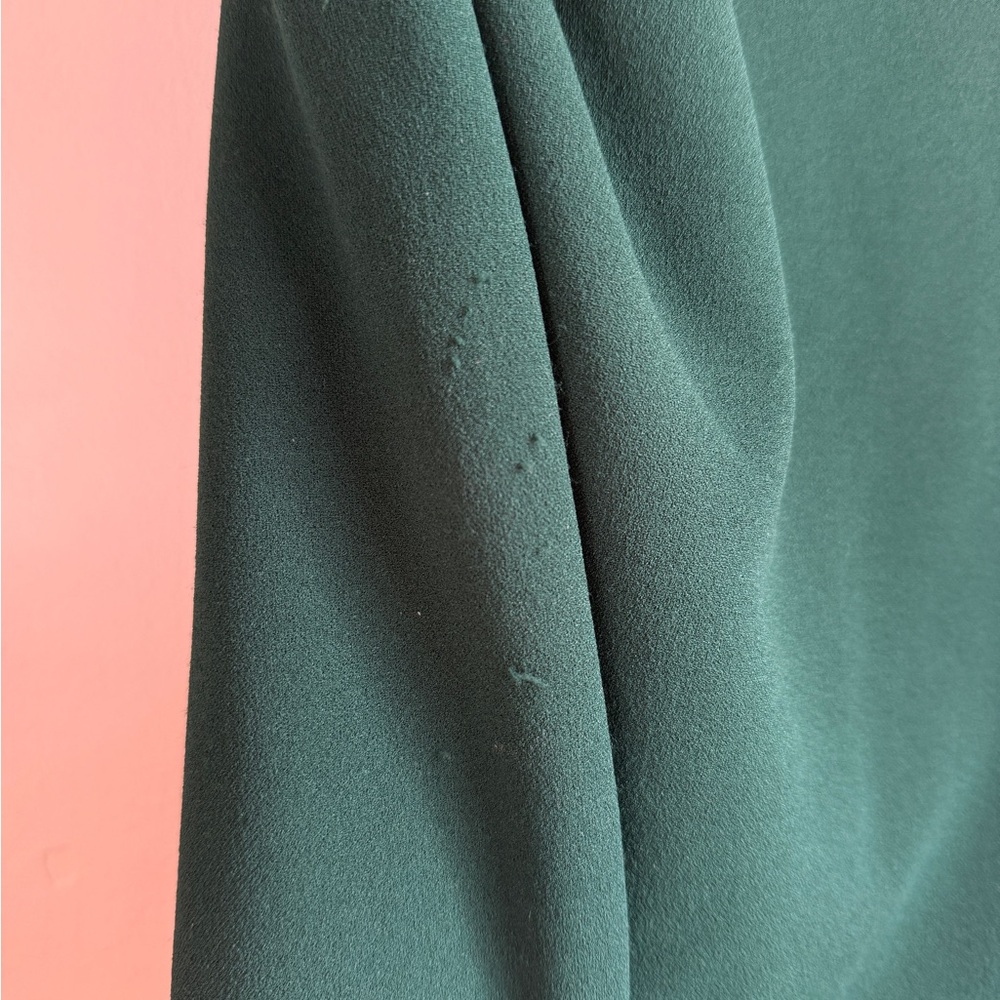 One Shoulder Emerald Maxi Dress - Picture 5 of 5